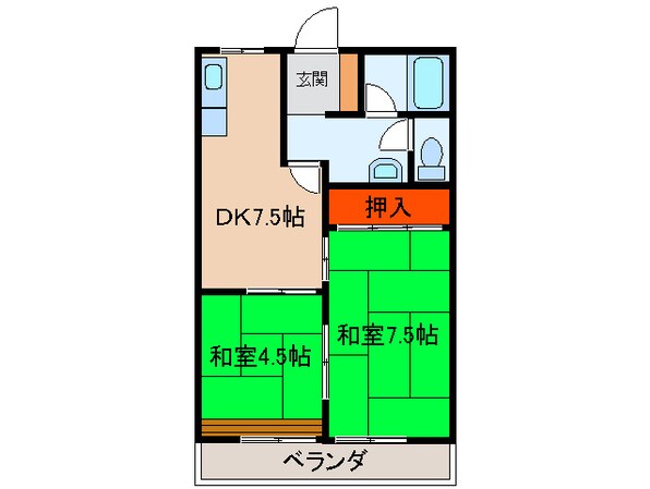 コ－ポマウンテンの物件間取画像